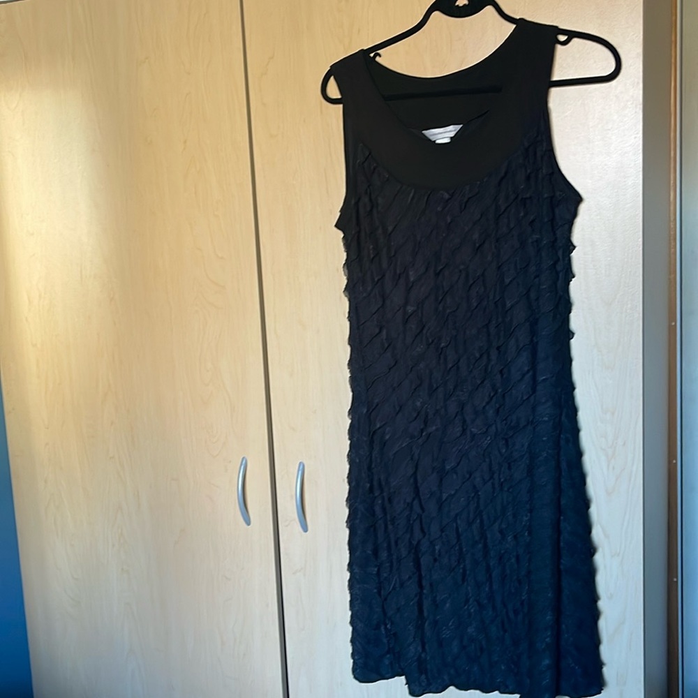 Christopher & Banks black ruffled dress small